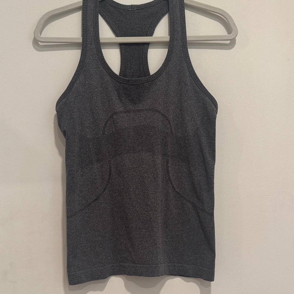 Lululemon Athletica size 6 Dark Gray Racerback Tank Top